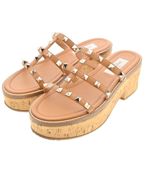 VALENTINO GARAVANI(ヴァレンティノガラヴァーニ)サンダル 茶 サイズ:EU35(21.5cm位)/2200688506162