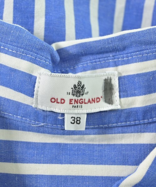 OLD ENGLAND（オールドイングランド）カジュアルシャツ 青 サイズ:38(S位) レディース/2200639530185