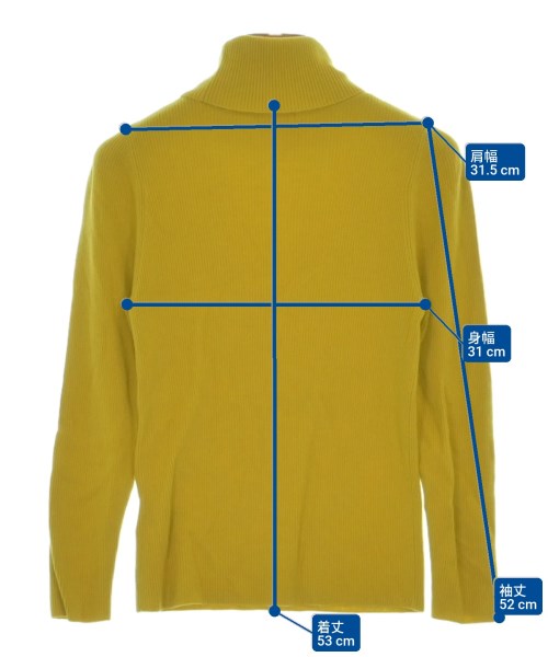 OLD ENGLAND（オールドイングランド）ニット・セーター 黄 サイズ:36(XS位) レディース/2200644834018