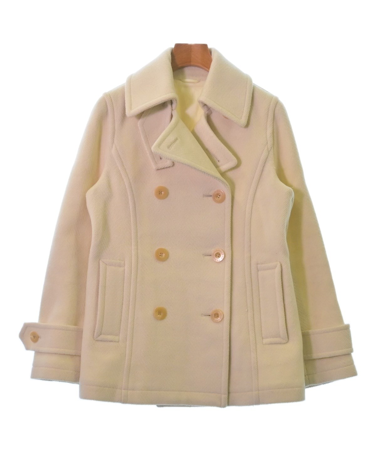 美品　オールドイングランド　ピーコート　サイズ36 OLD ENGLAND（オールドイングランド）ピーコート 白 サイズ:36(XS位