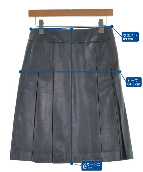 OLD ENGLAND（オールドイングランド）ひざ丈スカート 紺 サイズ:36(XS位) レディース/2200617593072