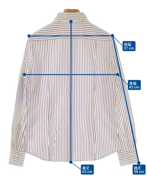 OLD ENGLAND（オールドイングランド）カジュアルシャツ 紫 サイズ:36(XS位) レディース/2200674327092