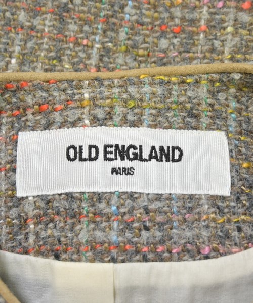 OLD ENGLAND（オールドイングランド）ノーカラージャケット グレー サイズ:36(XS位) レディース/2200717199013