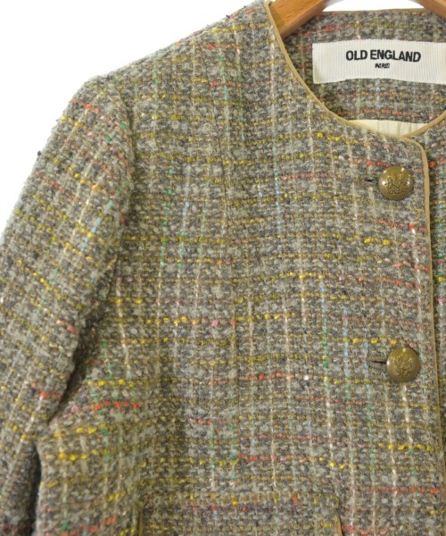 OLD ENGLAND（オールドイングランド）ノーカラージャケット グレー サイズ:36(XS位) レディース/2200717199013
