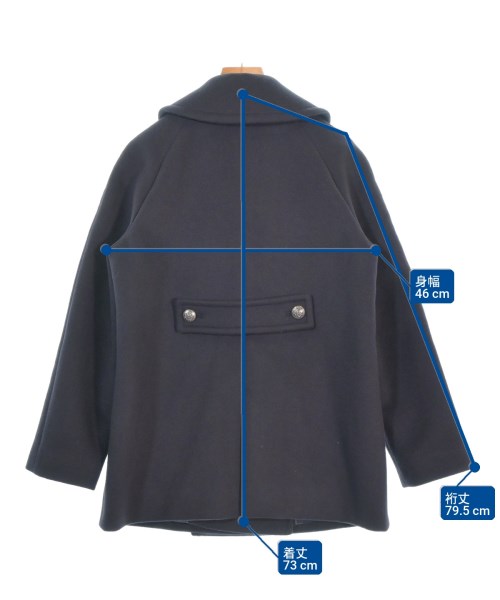 OLD ENGLAND（オールドイングランド）ピーコート 紺 サイズ:34(XXS位) レディース/2200667275010