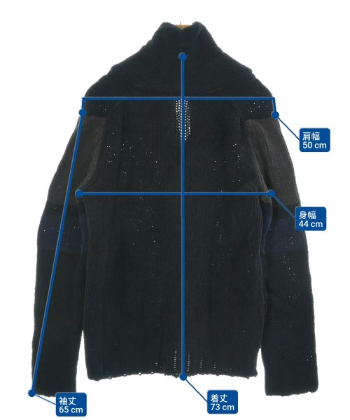 ROBERTO COLLINA（ロベルトコリーナ）カーディガン 黒 サイズ:48(L位) メンズ/2200615488073