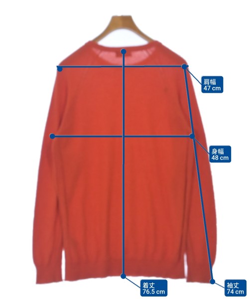 ROBERTO COLLINA（ロベルトコリーナ）Tシャツ・カットソー オレンジ サイズ:50(XL位) メンズ/2200700704057