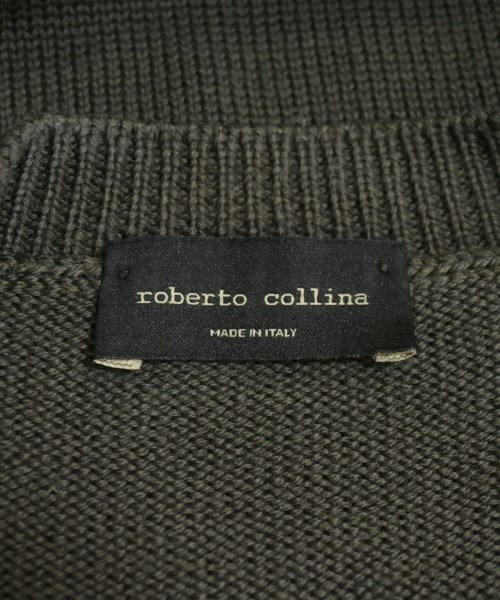 ROBERTO COLLINA（ロベルトコリーナ）ニット・セーター カーキ サイズ:48(L位) メンズ/2200652951141