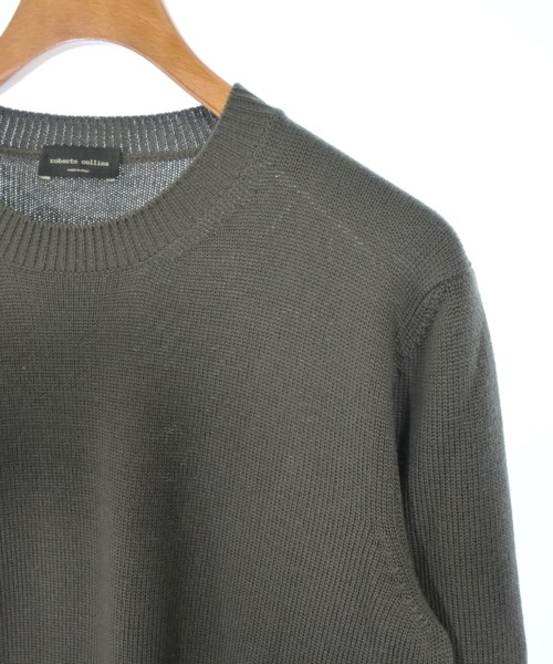 ROBERTO COLLINA（ロベルトコリーナ）ニット・セーター カーキ サイズ:48(L位) メンズ/2200652951141