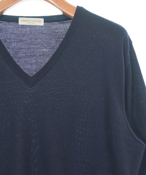 ROBERTO COLLINA（ロベルトコリーナ）ニット・セーター 紺 サイズ:50(XL位) メンズ/2200659243089