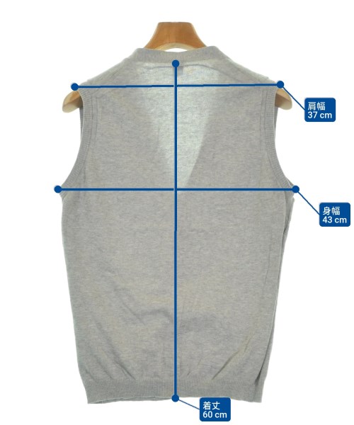 ROBERTO COLLINA（ロベルトコリーナ）ベスト グレー サイズ:48(L位) メンズ/2200651262088