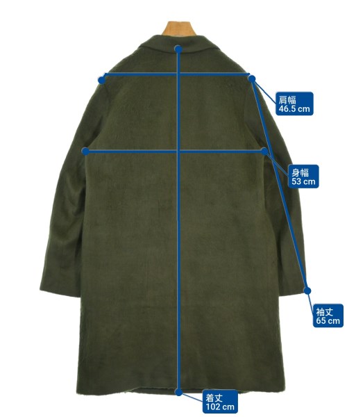 ROBERTO COLLINA（ロベルトコリーナ）チェスターコート カーキ サイズ:48(L位) メンズ/2200663202041