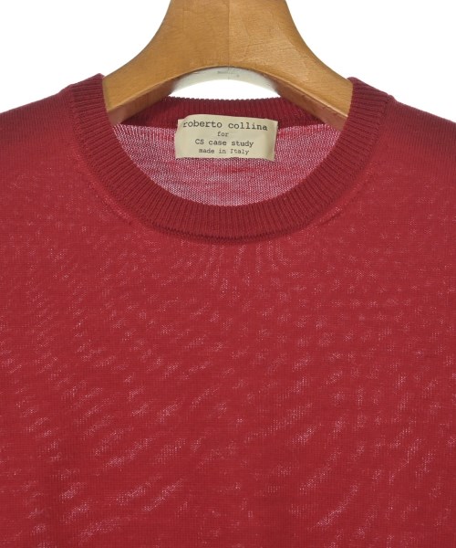 ROBERTO COLLINA（ロベルトコリーナ）ニット・セーター 赤 サイズ:48(L位) メンズ/2200668098106