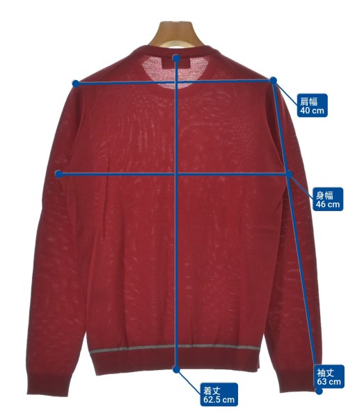 ROBERTO COLLINA（ロベルトコリーナ）ニット・セーター 赤 サイズ:48(L位) メンズ/2200668098106