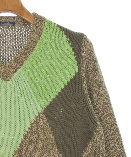 malo（マーロ）ニット・セーター カーキ サイズ:48(L位) メンズ/2200632874033