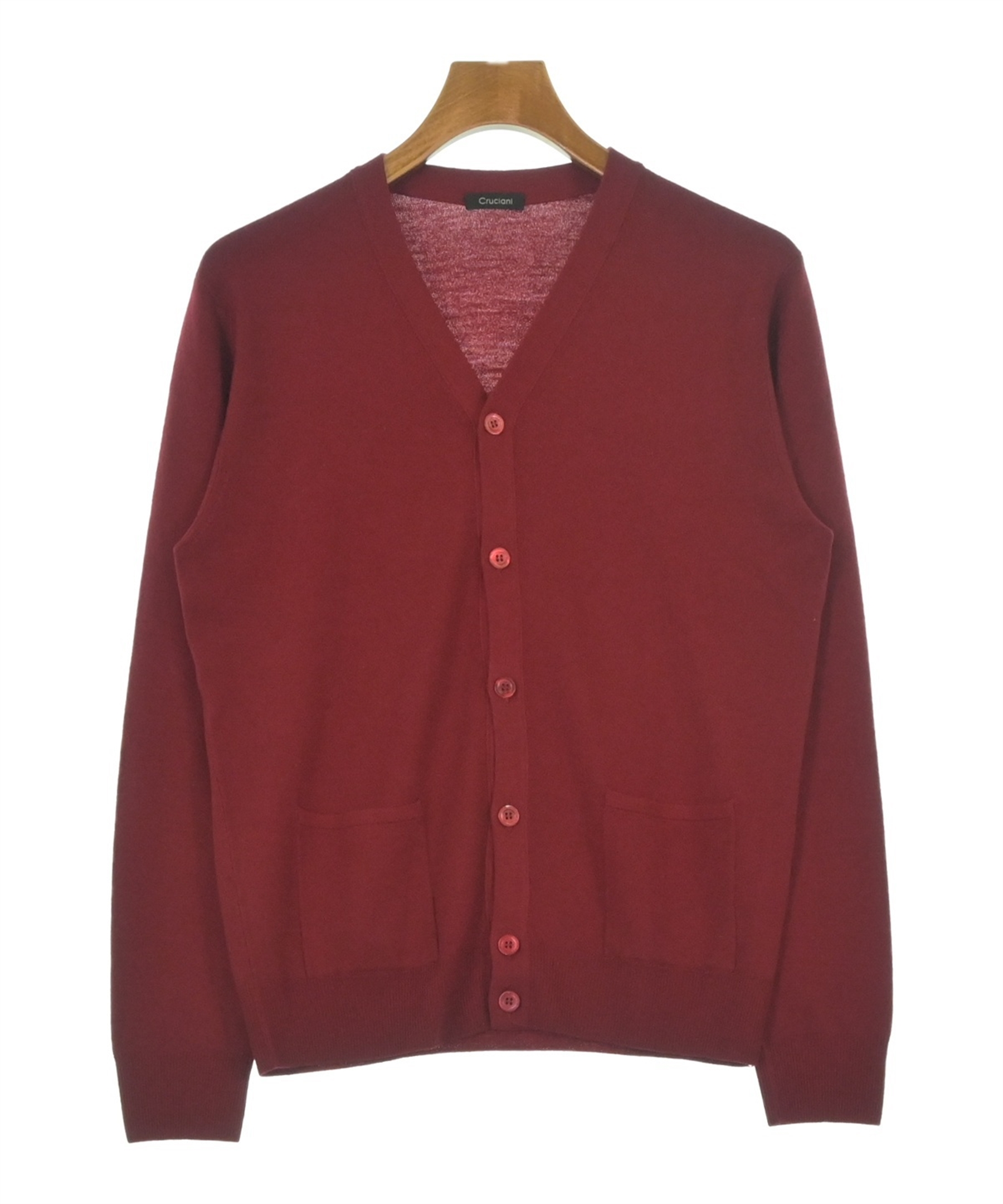 Cruciani 100%ウール カーディガン 52 レッド Cruciani 100%ウール カーディガン 52 レッド Cruciani 100%ウール