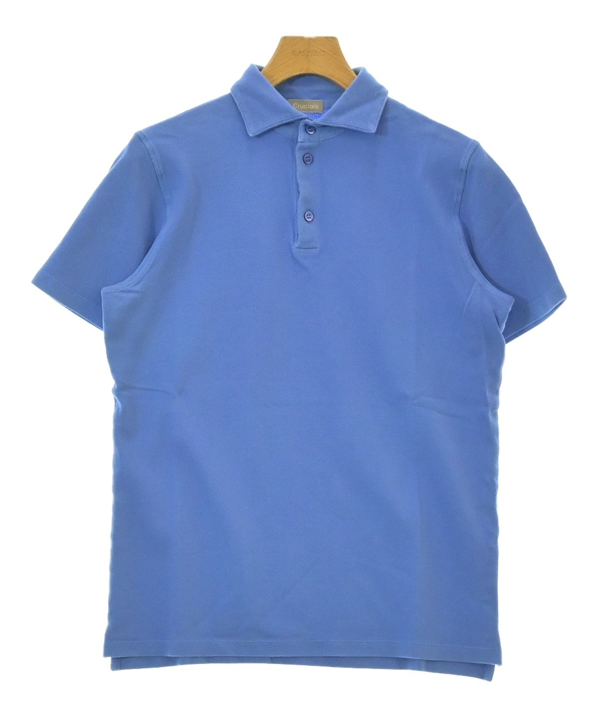 美品　Cruciani　ポロシャツ Cruciani（クルチアーニ）ポロシャツ 青 サイズ:50(XL位) メンズ