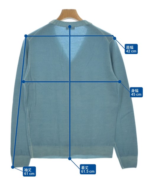 Cruciani（クルチアーニ）カーディガン 青 サイズ:46(M位) メンズ/2200627800023