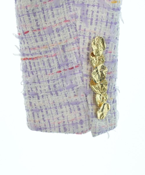 NINA RICCI（ニナリッチ）ノーカラージャケット 紫 サイズ:36(XS位) レディース/2200621755053