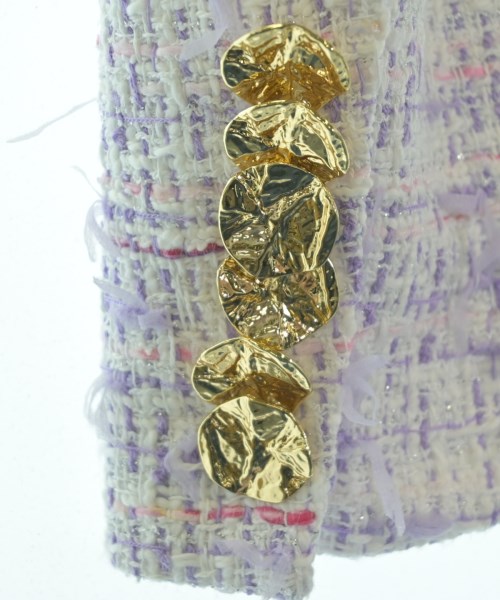 NINA RICCI（ニナリッチ）ノーカラージャケット 紫 サイズ:36(XS位) レディース/2200621755053