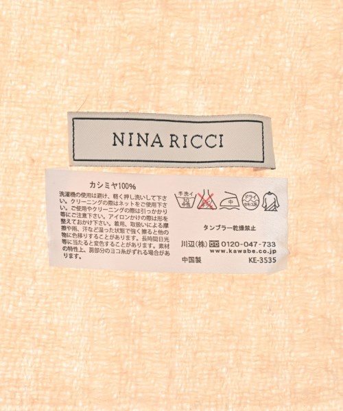 NINA RICCI（ニナリッチ）マフラー ベージュ サイズ:- レディース/2200607131055