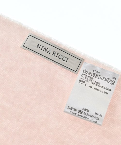 NINA RICCI（ニナリッチ）マフラー ピンク サイズ:- レディース/2200673306074
