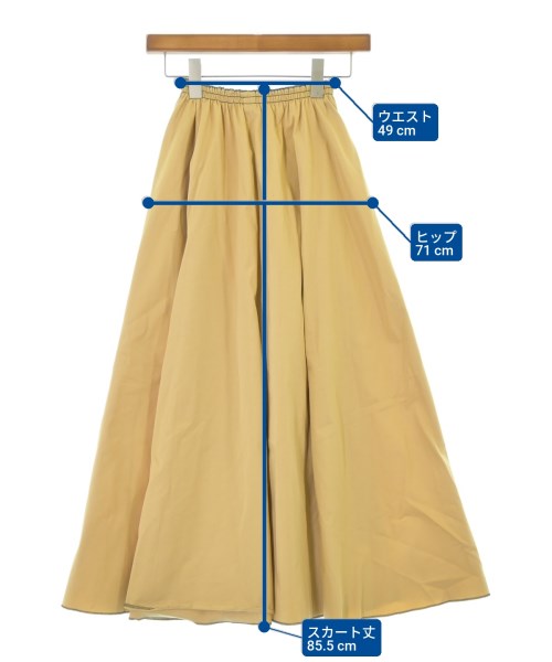 NINA RICCI（ニナリッチ）ロング・マキシ丈スカート ベージュ サイズ:34(XXS位) レディース/2200678996195