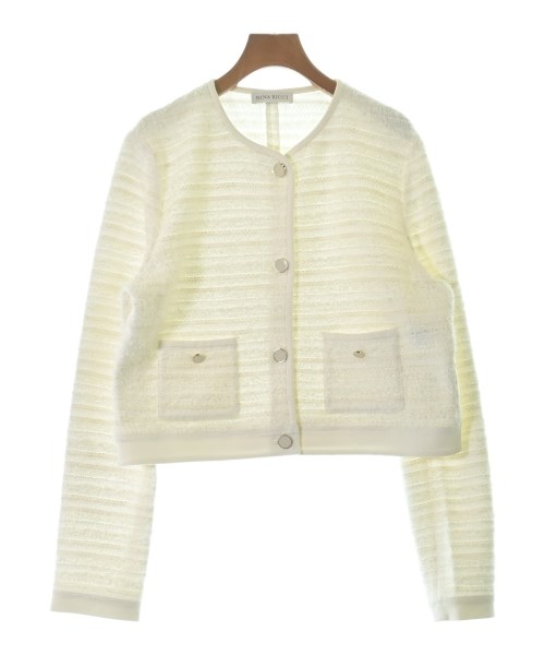 NINA RICCI(ニナリッチ)ノーカラージャケット 白 サイズ:XL/2200701763190