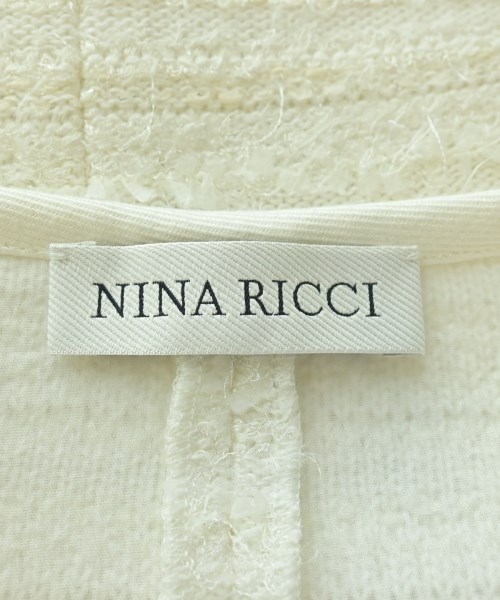 NINA RICCI（ニナリッチ）ノーカラージャケット 白 サイズ:XL レディース/2200701763190