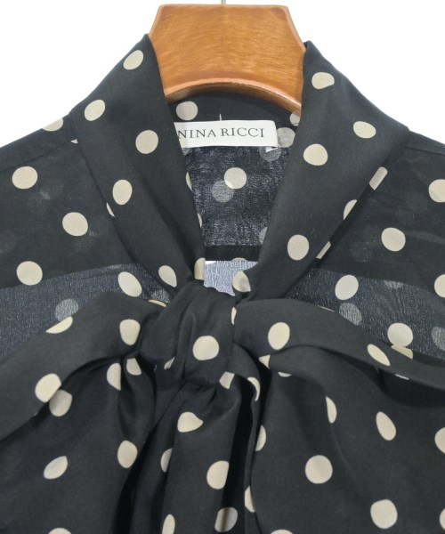 NINA RICCI（ニナリッチ）ブラウス 黒 サイズ:34(XXS位) レディース/2200648414155
