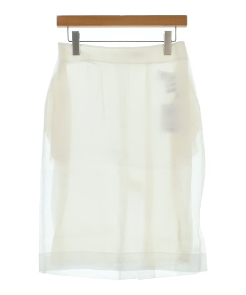 NINA RICCI(ニナリッチ)ひざ丈スカート 白 サイズ:34(XS位)/2200672032042