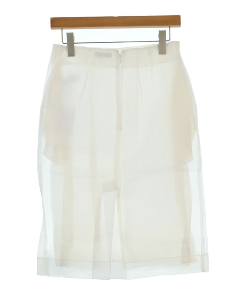 NINA RICCI（ニナリッチ）ひざ丈スカート 白 サイズ:34(XS位) レディース/2200672032042