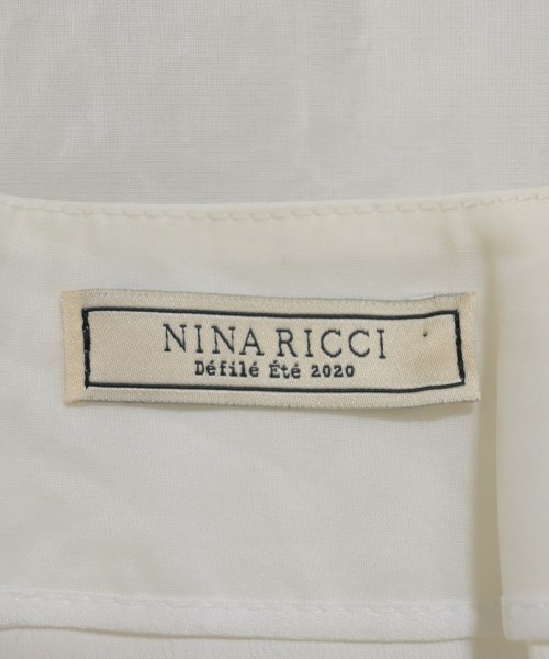 NINA RICCI（ニナリッチ）ひざ丈スカート 白 サイズ:34(XS位) レディース/2200672032042