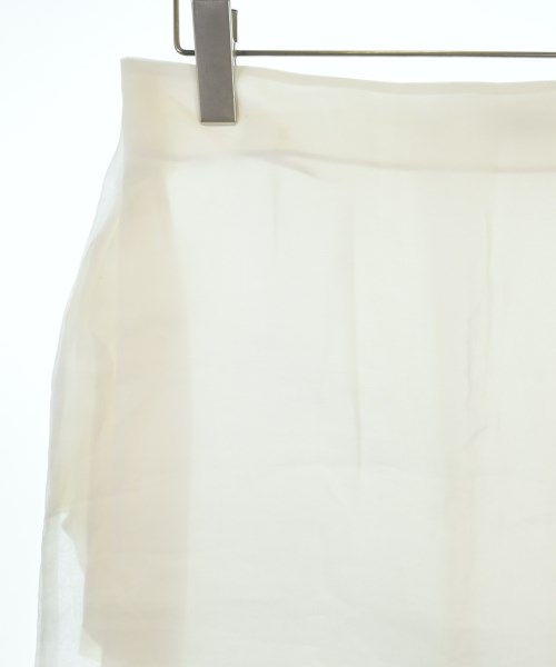 NINA RICCI（ニナリッチ）ひざ丈スカート 白 サイズ:34(XS位) レディース/2200672032042