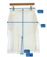 NINA RICCI（ニナリッチ）ひざ丈スカート 白 サイズ:34(XS位) レディース/2200672032042