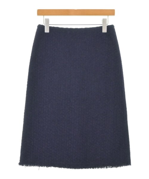 NINA RICCI(ニナリッチ)ひざ丈スカート 紺 サイズ:34(XXS位)/2200682461146