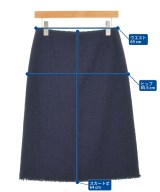 NINA RICCI（ニナリッチ）ひざ丈スカート 紺 サイズ:34(XXS位) レディース/2200682461146