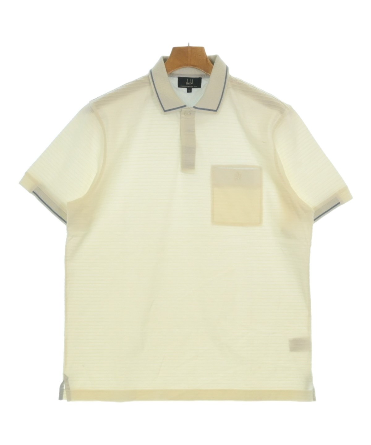 dunhill（ダンヒル）ポロシャツ 白 サイズ:L メンズ/2200662394044