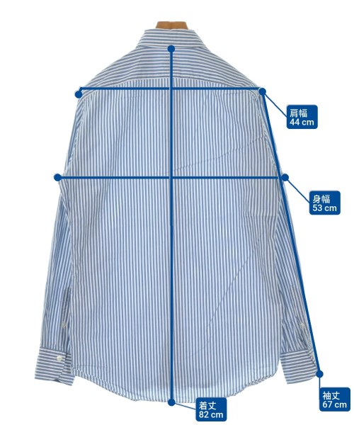 finamore（フィナモレ）カジュアルシャツ 青 サイズ:41(XL位) メンズ/2200642817075