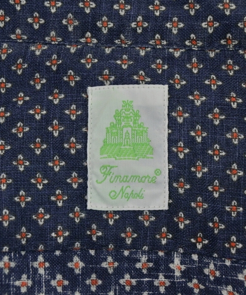 finamore（フィナモレ）カジュアルシャツ 紺 サイズ:M メンズ/2200624597032
