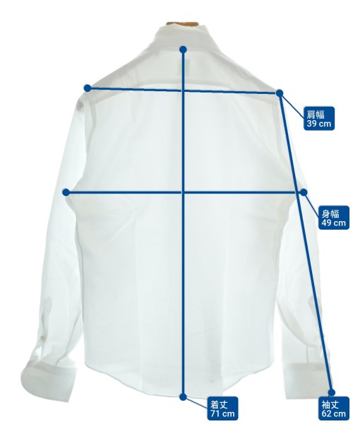 finamore（フィナモレ）カジュアルシャツ 白 サイズ:38(S位) メンズ/2200615674278