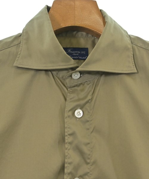 finamore（フィナモレ）カジュアルシャツ カーキ サイズ:M メンズ/2200628125033