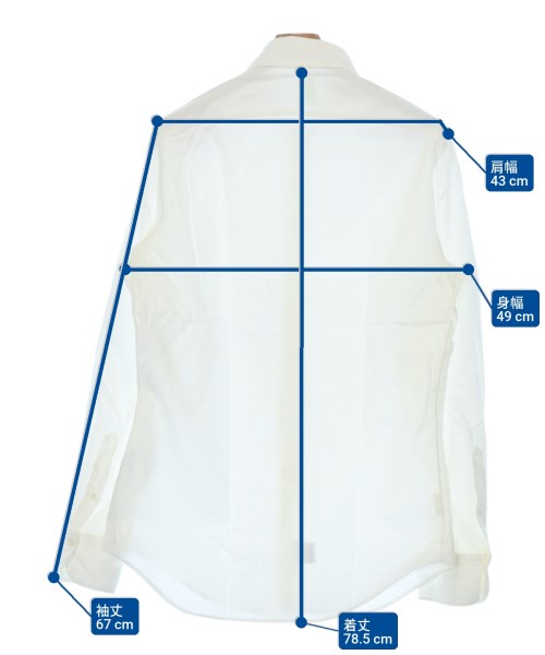 finamore（フィナモレ）カジュアルシャツ 白 サイズ:39(M位) メンズ/2200627385223