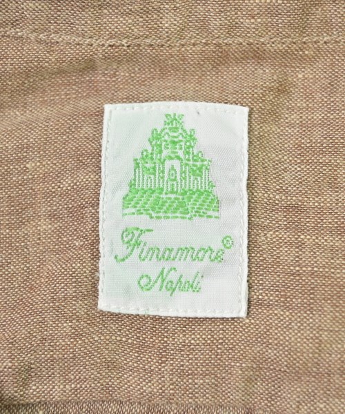 finamore（フィナモレ）カジュアルシャツ 茶 サイズ:S メンズ/2200614778014