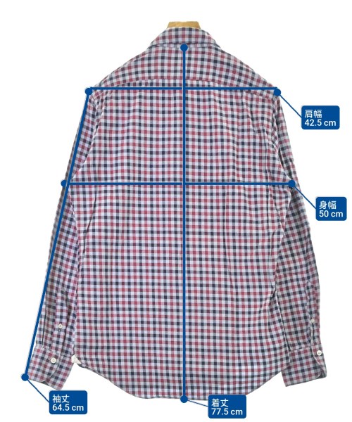 finamore（フィナモレ）カジュアルシャツ 青 サイズ:M メンズ/2200677079028