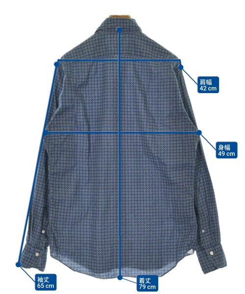 finamore（フィナモレ）カジュアルシャツ 青 サイズ:40(L位) メンズ/2200673246011