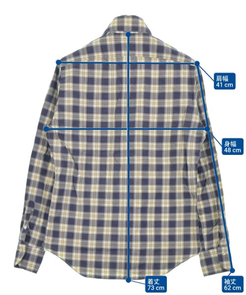 finamore（フィナモレ）カジュアルシャツ 紺 サイズ:39(M位) メンズ/2200674877054