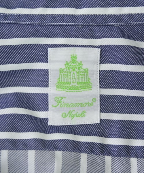 finamore（フィナモレ）ドレスシャツ 紺 サイズ:L メンズ/2200695663032