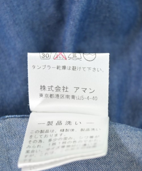 finamore（フィナモレ）カジュアルシャツ 青 サイズ:37(XS位) メンズ/2200712857093