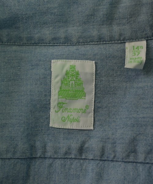 finamore（フィナモレ）カジュアルシャツ 青 サイズ:37(XS位) メンズ/2200636285057